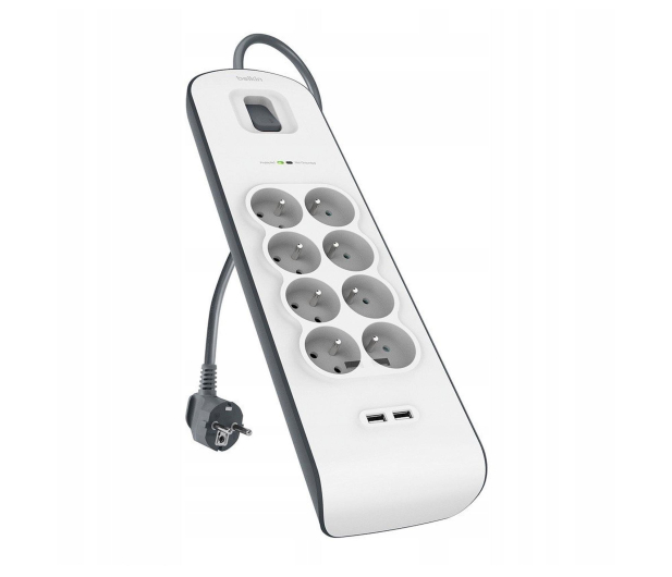 Belkin Listwa zasilająca przeciwprzepięciowa 900J, 8 gniazd, - 1330481 - zdjęcie 2